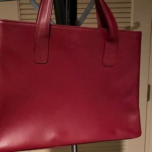 Furla wine color handbag